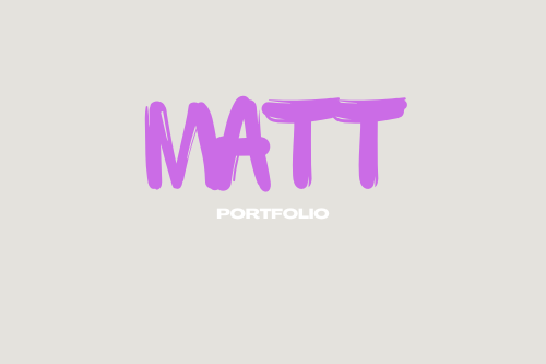 Matthew's Portfolio